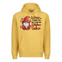 Antique Gold wine because you cant run this shitshow sober Premium Hoodie - MaliasSmallBusiness