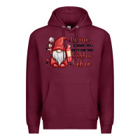 Burgundy wine because you cant run this shitshow sober Premium Hoodie - MaliasSmallBusiness