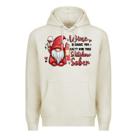 Oatmeal Heather wine because you cant run this shitshow sober Premium Hoodie - MaliasSmallBusiness