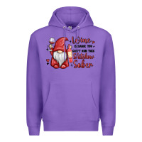 Purple wine because you cant run this shitshow sober Premium Hoodie - MaliasSmallBusiness