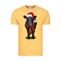 Vintage Mustard black angus Vintage Tee - RanaPortraitStore