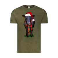 Vintage Olive black angus Vintage Tee - RanaPortraitStore
