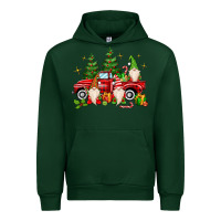 Forest Green christmas gnomes truck Urban Hoodie - MaliasSmallBusiness
