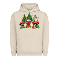 Pigment French Oak christmas gnomes truck Urban Hoodie - MaliasSmallBusiness