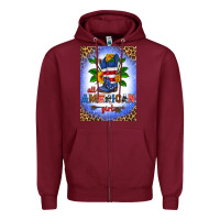 Burgundy all american girl air freshener Zipper Hoodie - HRA Design Shop