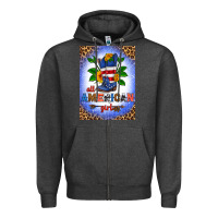 Charcoal Heather all american girl air freshener Zipper Hoodie - HRA Design Shop