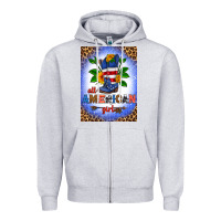 Heather Grey all american girl air freshener Zipper Hoodie - HRA Design Shop