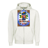 Oatmeal Heather all american girl air freshener Zipper Hoodie - HRA Design Shop