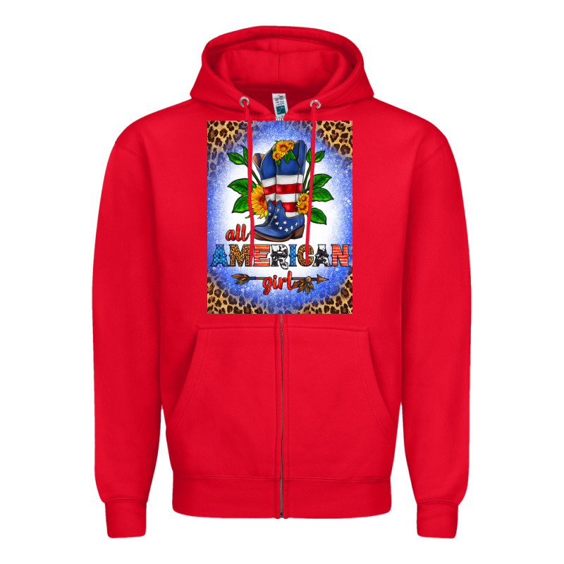 All American Girl Air Freshener Zipper Hoodie by HRA Design Shop | Teevron