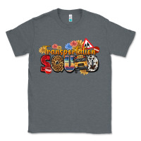 Charcoal Heather transportation squad Classic Tee - texasbilliewilder