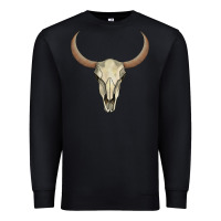 Black bull skull Premium Sweatshirt - AdoDesignShop