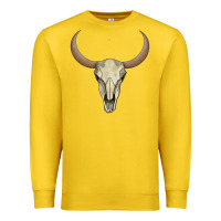 Lemon bull skull Premium Sweatshirt - AdoDesignShop
