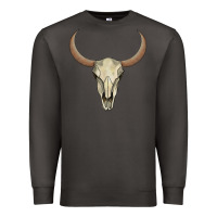 Smoke bull skull Premium Sweatshirt - AdoDesignShop