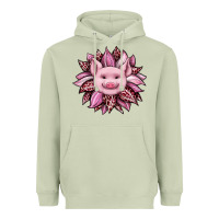 Matcha sunflower leopard Heavyweight Hoodie - JahusDesignShop