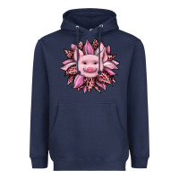 Navy sunflower leopard Heavyweight Hoodie - JahusDesignShop