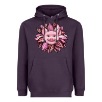 Plum sunflower leopard Heavyweight Hoodie - JahusDesignShop