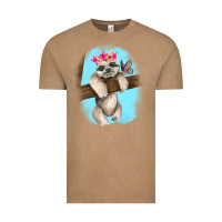 Vintage Coffee baby sloth Vintage Tee - RanaPortraitStore