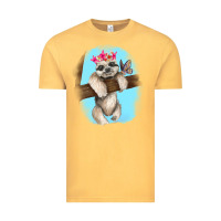 Vintage Mustard baby sloth Vintage Tee - RanaPortraitStore
