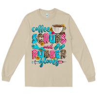 Mushroom coffee scrubs and rubber gloves Long Sleeve Tee - Zillion Design Studio