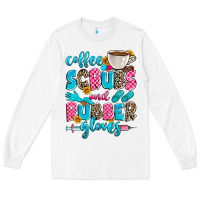 White coffee scrubs and rubber gloves Long Sleeve Tee - Zillion Design Studio