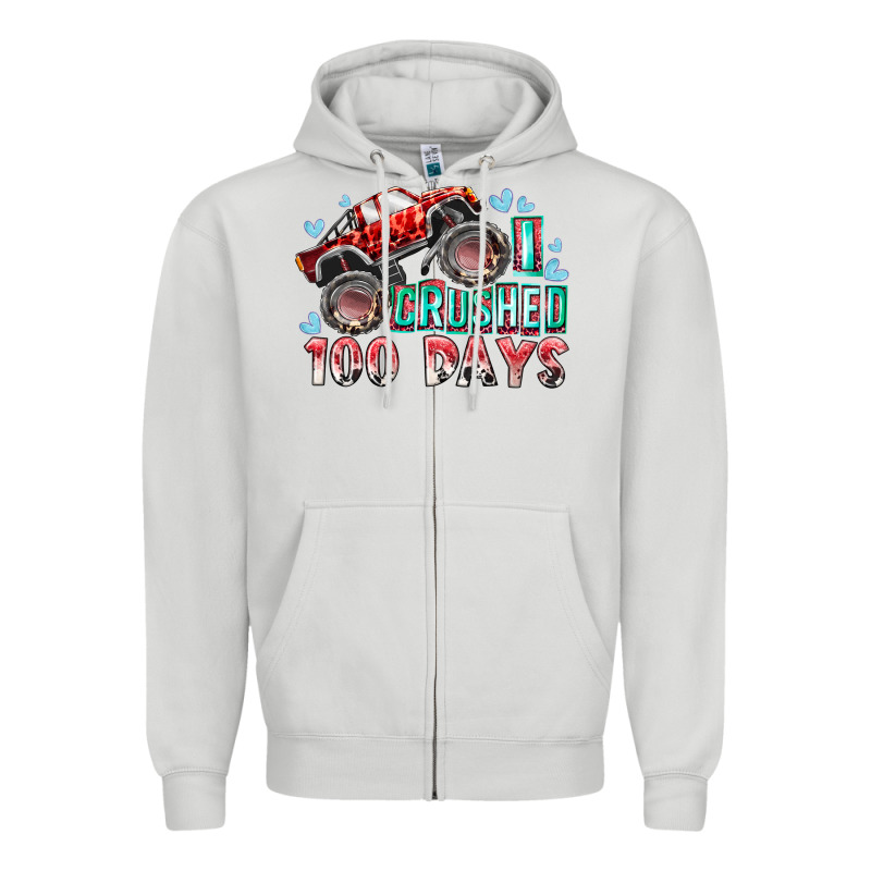 I Crushed 100 Days Zipper Hoodie by RacoonDesign | Teevron