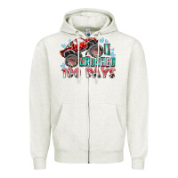 Oatmeal Heather i crushed 100 days Zipper Hoodie - RacoonDesign