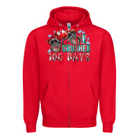 Red i crushed 100 days Zipper Hoodie - RacoonDesign