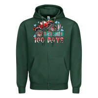 Sports Green i crushed 100 days Zipper Hoodie - RacoonDesign