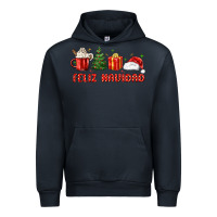 Navy feliz navidad Urban Hoodie - MaliasSmallBusiness