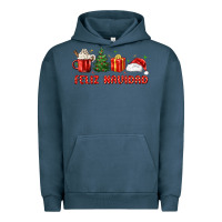 Pigment Midnight Navy feliz navidad Urban Hoodie - MaliasSmallBusiness