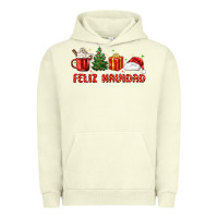 Pigment Pistachio feliz navidad Urban Hoodie - MaliasSmallBusiness