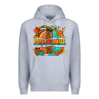 Heather Grey Phlebotomist pumpkin Premium Hoodie - NancyCooperArtShop