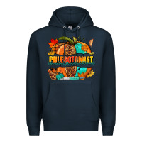 Navy Phlebotomist pumpkin Premium Hoodie - NancyCooperArtShop