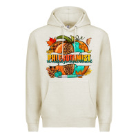 Oatmeal Heather Phlebotomist pumpkin Premium Hoodie - NancyCooperArtShop