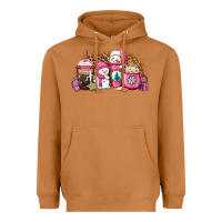 Meerkat pink Christmas winter snowman coffee Heavyweight Hoodie - Jasminsmagicworld