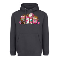 Smoke pink Christmas winter snowman coffee Heavyweight Hoodie - Jasminsmagicworld