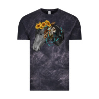 Cloud Black black and white western horse Vintage Tee - RanaPortraitStore