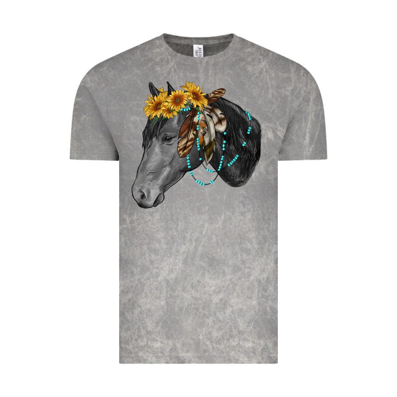 Black And White Western Horse Vintage Tee by RanaPortraitStore | Teevron
