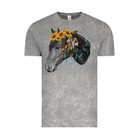 Cloud Rock black and white western horse Vintage Tee - RanaPortraitStore