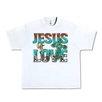 White jesus is love Urban Heavy Tee - texasbilliewilder