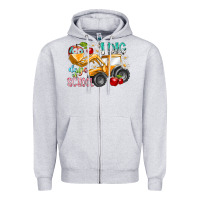 Heather Grey i dig 100 days of school Zipper Hoodie - RacoonDesign