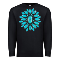 Black turqoise gemstone Premium Sweatshirt - AdoDesignShop