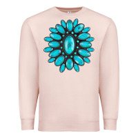 Pale Pink turqoise gemstone Premium Sweatshirt - AdoDesignShop