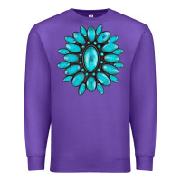 Purple turqoise gemstone Premium Sweatshirt - AdoDesignShop