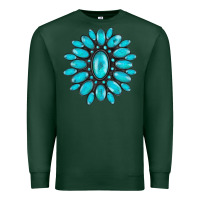 Sports Green turqoise gemstone Premium Sweatshirt - AdoDesignShop