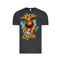 Vintage Black baby cow in a bucket Vintage Tee - RanaPortraitStore