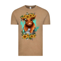 Vintage Coffee baby cow in a bucket Vintage Tee - RanaPortraitStore