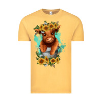 Vintage Mustard baby cow in a bucket Vintage Tee - RanaPortraitStore