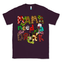 Plum Mama Needs A Drink Classic Tee - FaDigitalArtStudio