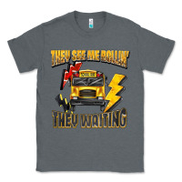 Charcoal Heather they see me rollin they waiting Classic Tee - texasbilliewilder